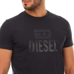 Diesel T-Diego Tone on Tone T-Shirt in Navy