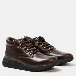 Donnay Mens Leather Casual Chukka Boots in Brown