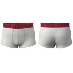 DSquared2 2 Pack Icon Lettering Boxer Brief in White