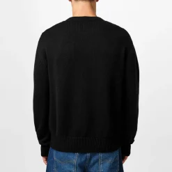 DSquared2 Bear Logo Knitted Jumper in Black