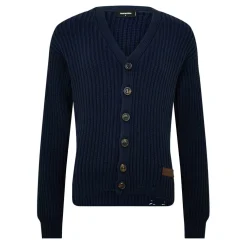 DSquared2 V Neck Long Sleeve Regular Fit Sweater in Blue