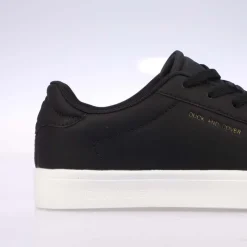 Duck and Cover Clasper Trainers in Black