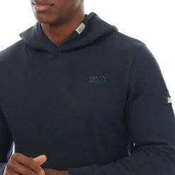 Duck and Cover Hanning Graphic Hoodie in Navy