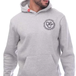 Duck and Cover Mackson Graphic Hoodie in Grey Marl