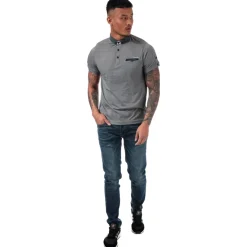 Duck and Cover Overbug Tapered-Fit Jeans in Denim