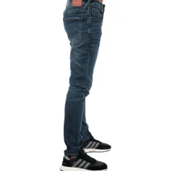 Duck and Cover Overbug Tapered-Fit Jeans in Denim
