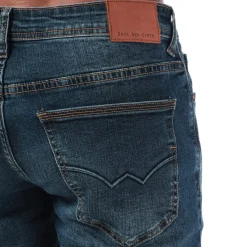 Duck and Cover Overbug Tapered-Fit Jeans in Denim