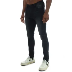Duck and Cover Overburg Tapered-Fit Jeans in Black