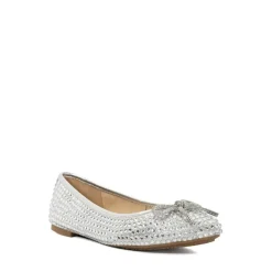 Dune London Ballet Pumps in Silver