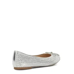 Dune London Ballet Pumps in Silver