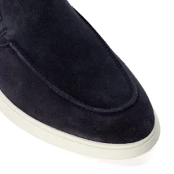 Dune London Bentonn Suede Loafers in Navy
