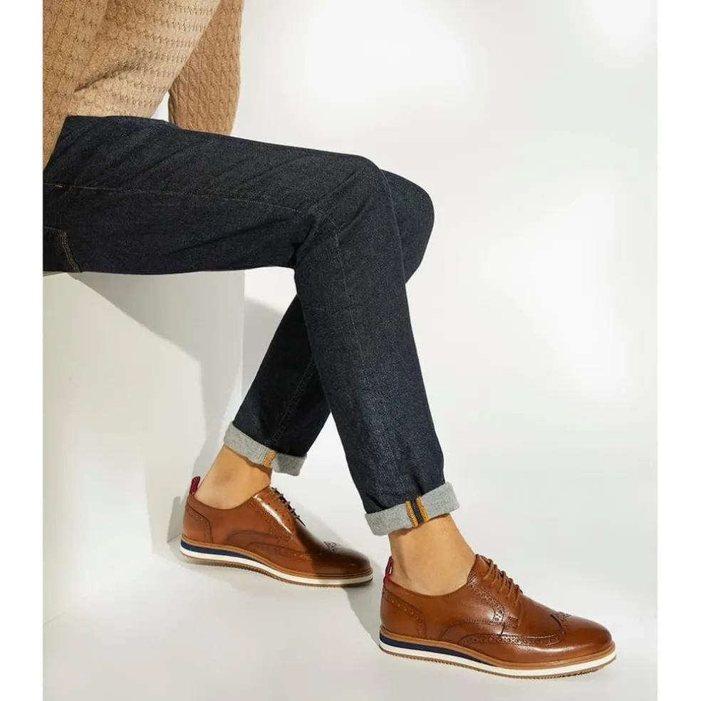 Dune London Britle Brogue in Brown