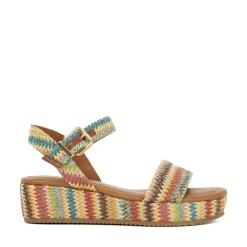 Dune London Flatform Sandals in Multi