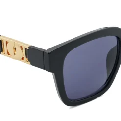 Dune London Gennoa Oversized Monogram Sunglasses in Black