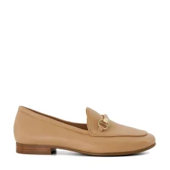 Dune London Grandeur Penny Venetian Loafers in Beige