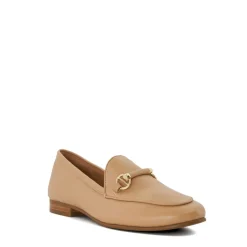 Dune London Grandeur Penny Venetian Loafers in Beige
