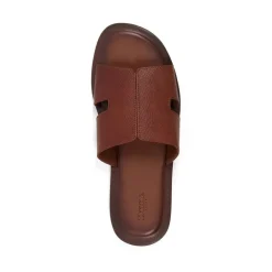 Dune London Incence Slides Sandals in Brown