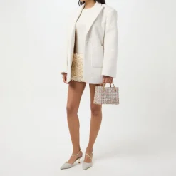 Dune London Plaid Tote with Detachable Strap in Multi