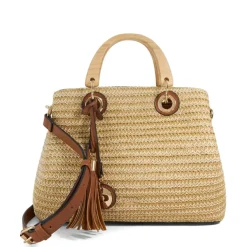 Dune London Ribbed Grab Bag with Detachable Strap in Neutral
