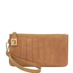 Dune London Starletta Phone Zip Handheld Micro Bag in Taupe