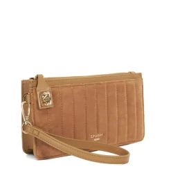 Dune London Starletta Phone Zip Handheld Micro Bag in Taupe