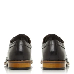 Dune London Steve Brogue Oxfords in Black