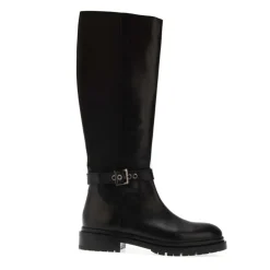 Dune London Teller Casual Knee-High Boots in Black