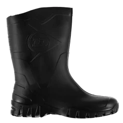 Dunlop Mens Half Wellingtons in Black