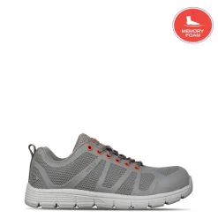 Dunlop Reno Memory Foam Mens Safety Shoes in Grey