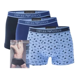Emporio Armani 3 Pack of Core Logo Trunks in Various