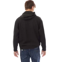 Emporio Armani Allover Lettering Hoodie in Black