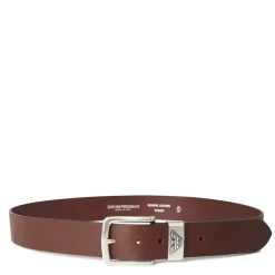 Emporio Armani EA7 Eagle Belt in Brown