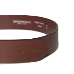 Emporio Armani EA7 Eagle Belt in Brown
