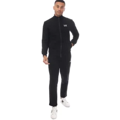 Emporio Armani EA7 Full-Zip Tracksuit in Black