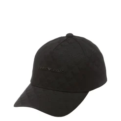 Emporio Armani EA7 Jacquard Baseball Cap in Black