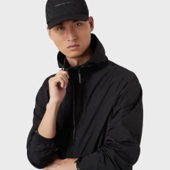 Emporio Armani EA7 Jacquard Baseball Cap in Black