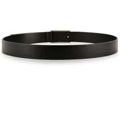 Emporio Armani EA7 Logo Plate Belt in Black