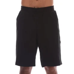 Emporio Armani EA7 Logo Series Cotton-Blend Bermuda Shorts in Black