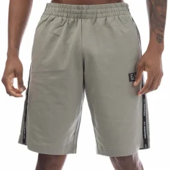 Emporio Armani EA7 Logo Tape Shorts in Green