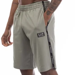 Emporio Armani EA7 Logo Tape Shorts in Green