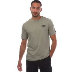 Emporio Armani EA7 Logo Tape T-Shirt in Grey