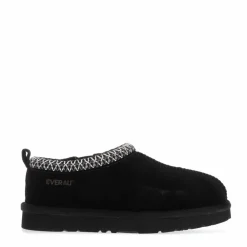 EverAu Wigeon Leather Slippers in Black
