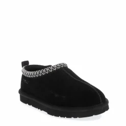 EverAu Wigeon Leather Slippers in Black