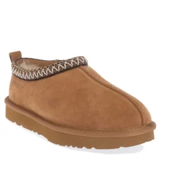 EverAu Wigeon Leather Slippers in Chestnut