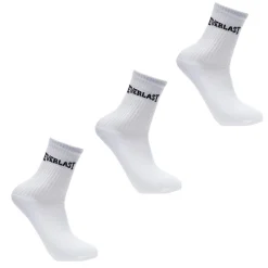 Everlast 3 Pack Crew Socks Junior in White