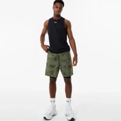 Everlast Mens 2 In 1 Shorts in Green