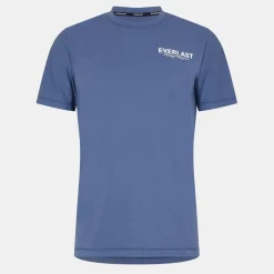 Everlast Stripe Regular Fit Crew Neck T-Shirt in Blue