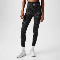 Everlast Womens High Rise Camo Seamless Leggings in Black