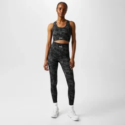 Everlast Womens High Rise Camo Seamless Leggings in Black