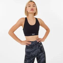 Everlast Womens Medium Support Sports Bra in Black